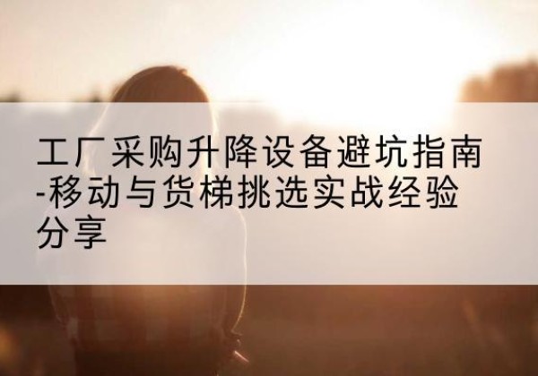 槐荫移动式升降机怎么选-工厂采购升降设备避坑指南-移动与货梯挑选实战经验分享